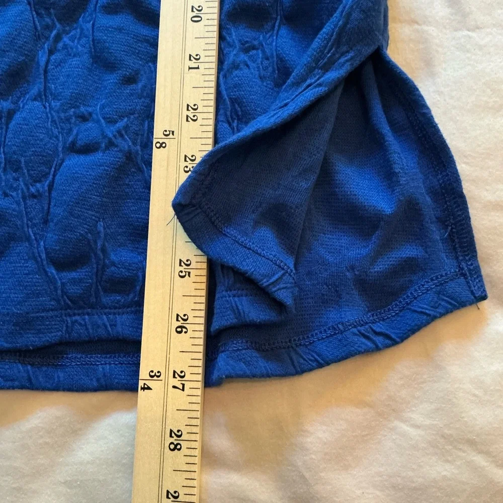 Simply Vera Wang 0X top in Rich Blue long sleeves lightweight sweater soft comfy